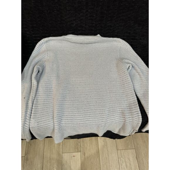 Amina Rubinacci News Sweater Blue Silver Threading Size 48/12 Cashmere Cotone - Picture 8 of 8